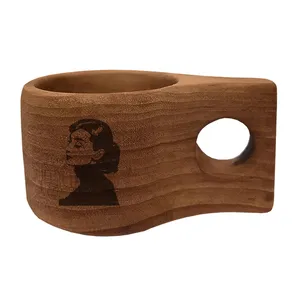 لیوان چوبی مدل دختر