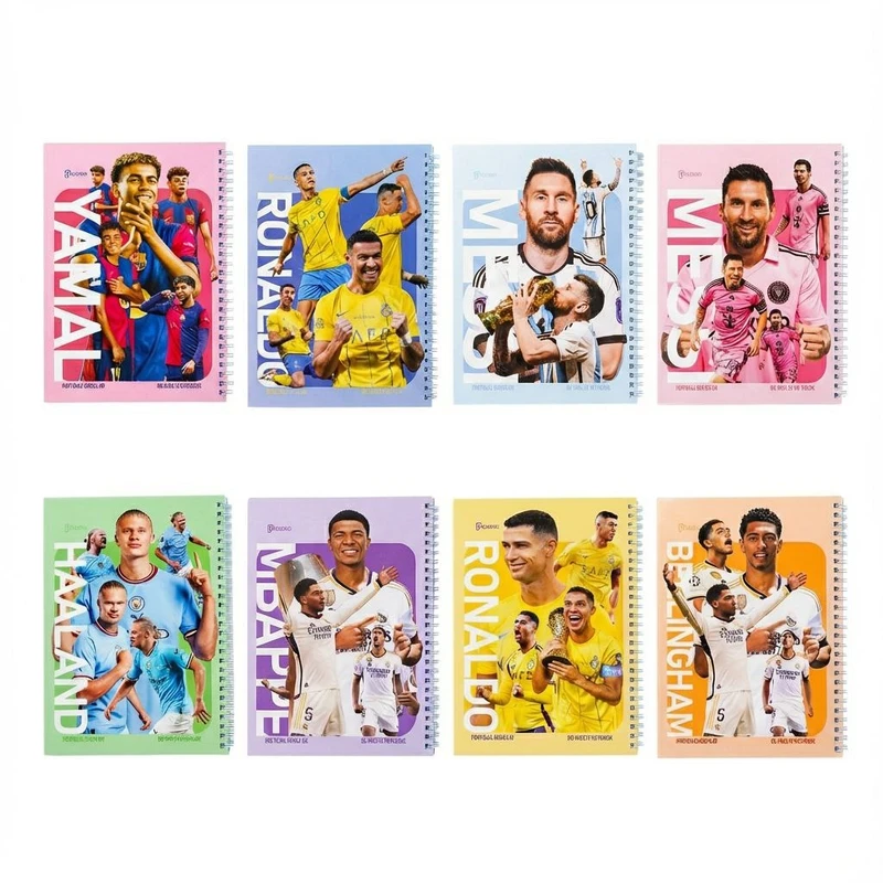 دفتر مشق 60 برگ مدل فوتبالی سیمی گلاسه