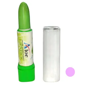 رژ لب جامد براق آلوئه مدل حرارتی رنگ صورتی شماره 301