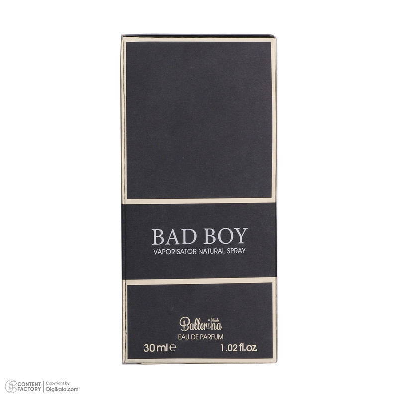عطر جیبی مردانه بالرینا مدل Bad Boy حجم 30 میلی لیتر