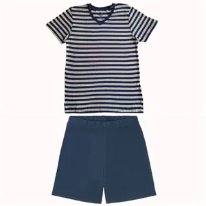 ست تی شرت و شلوارک پسرانه پیپرتس مدل j-772