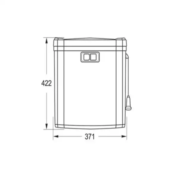 فلاش تانک ایمن آب مدل کاسپین طرح ماربل