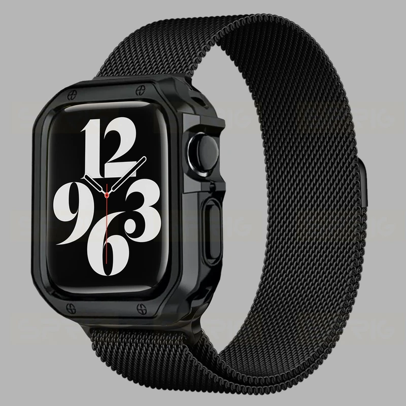 بند اسپریگ مدل Milanese LX Cover مناسب برای اپل واچ Ultra / Ultra 2 49mm به همراه کاور