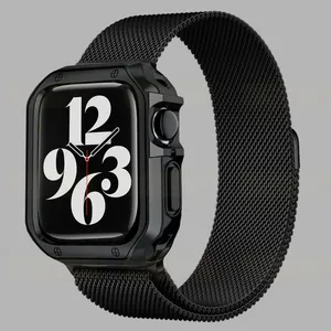 Sprig Milanese LX Cover model For Apple Watch Series 7/8/9 size 45mm with cover