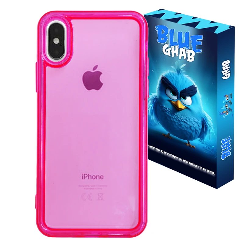 کاور بلو قاب مدل ژله ای Color کد O40 مناسب برای گوشی موبایل اپل iPhone XS Max