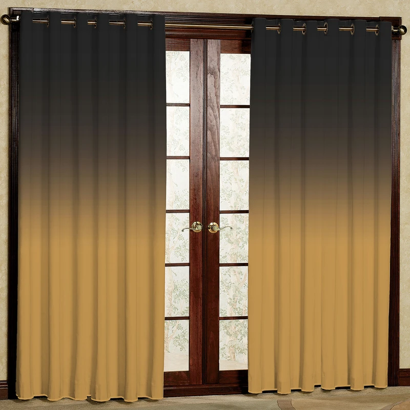 پرده مدل دورنگه هازان پانچی کد 1277 سایز 140x200 سانتی متر