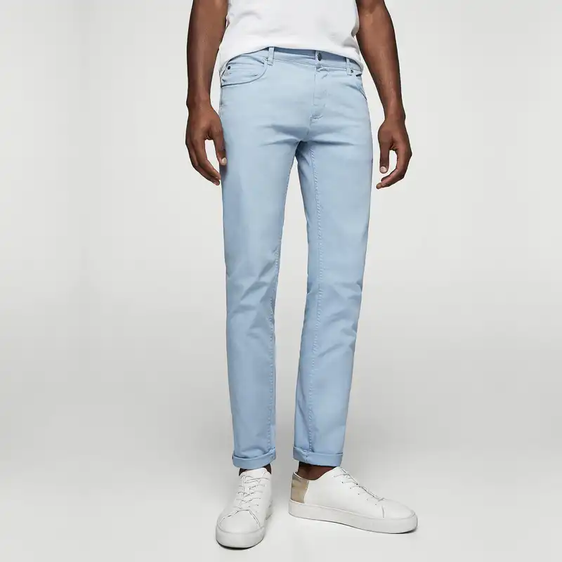 شلوار مردانه مانگو مدل کتان SB723NEW