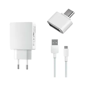 شارژر دیواری مدل HW-050200E3W به همراه کابل تبدیل USB-C  و مبدل USB-C