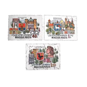 تمبر یادگاری مدل مجارستان کد DS4185 مجموعه 3 عددی
