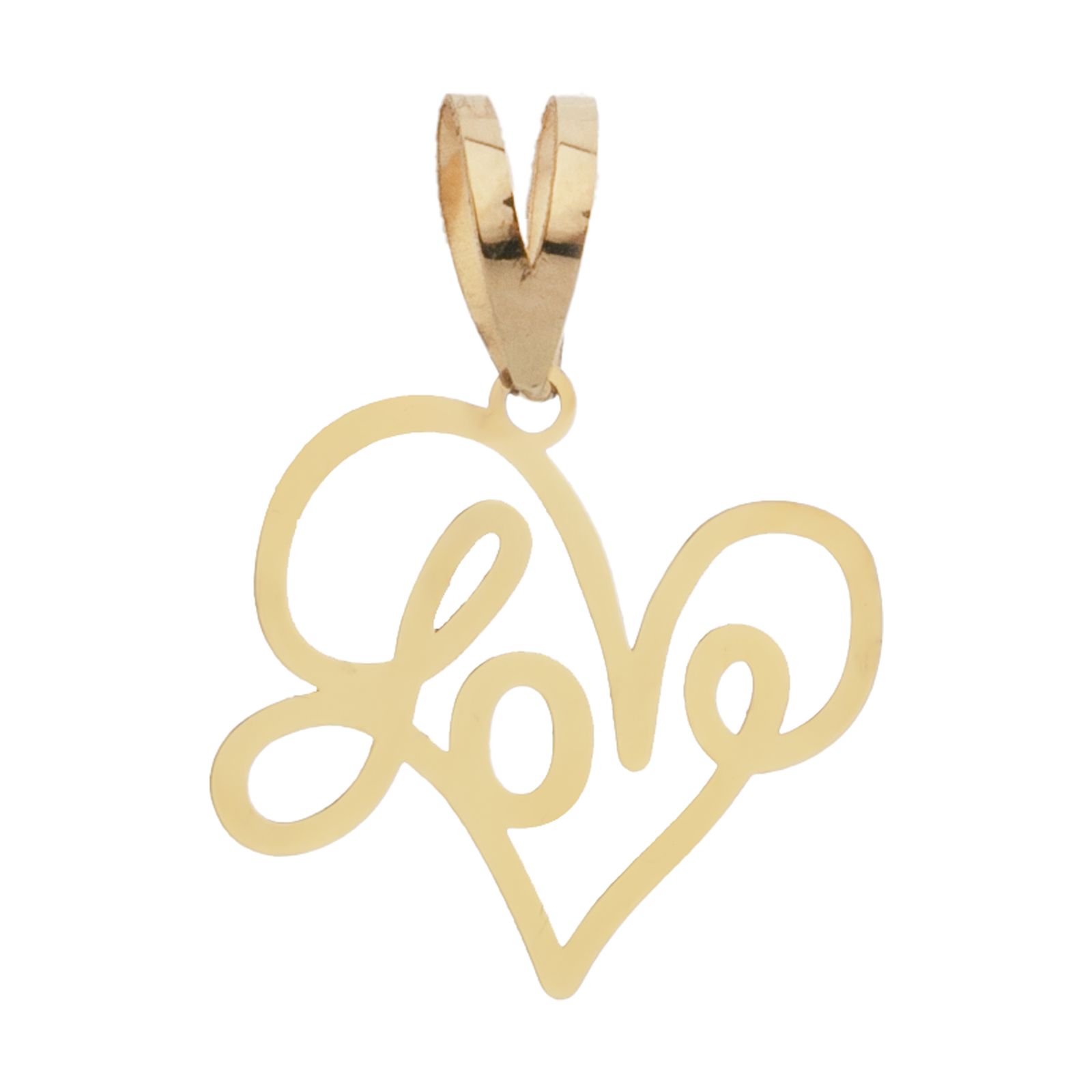آویز گردنبند طلا 18 عیار زنانه مایا ماهک مدل MM381078 طرح قلب و لاو -  - 1