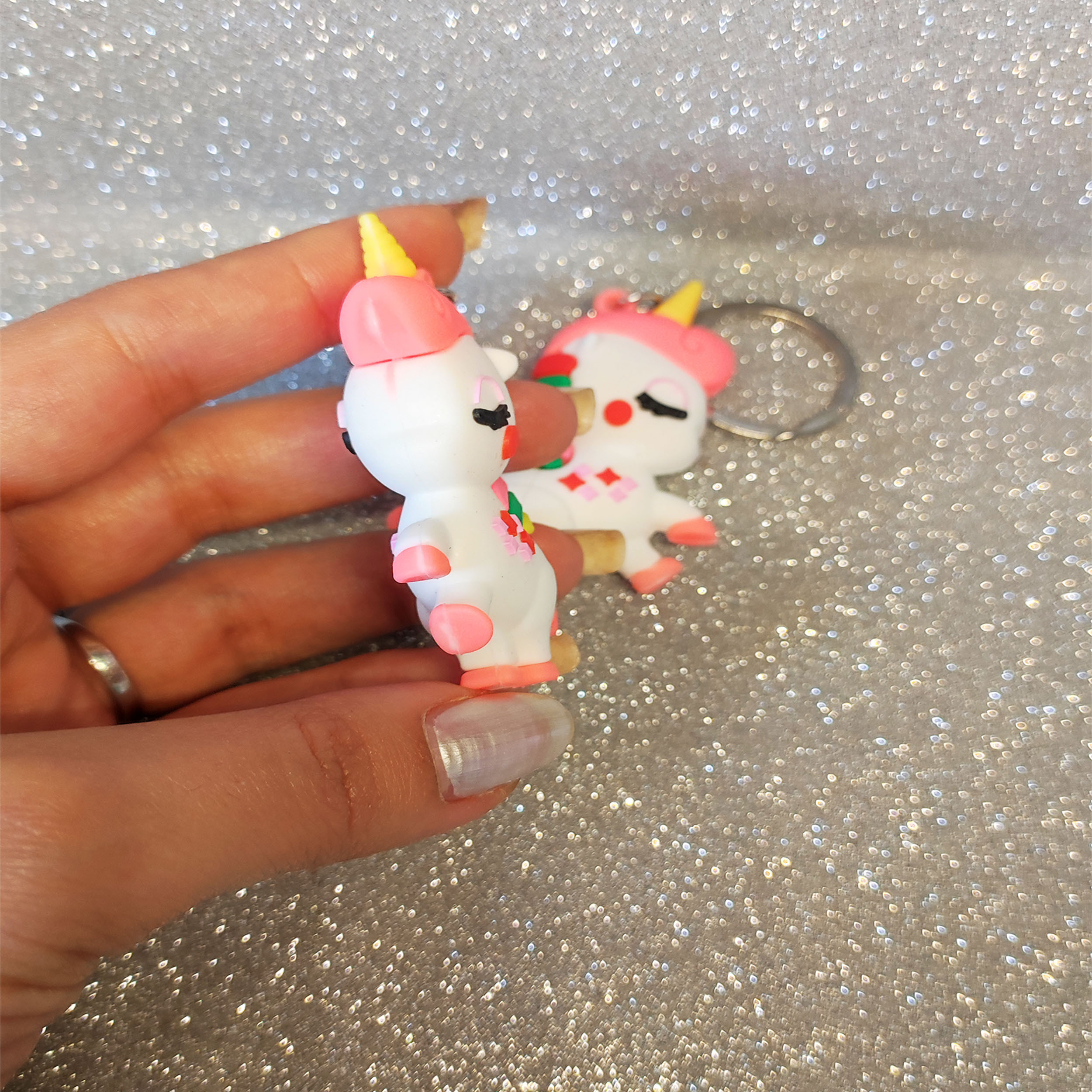 جاکلیدی دخترانه مدل اسب تک شاخ طرح یونی کورن