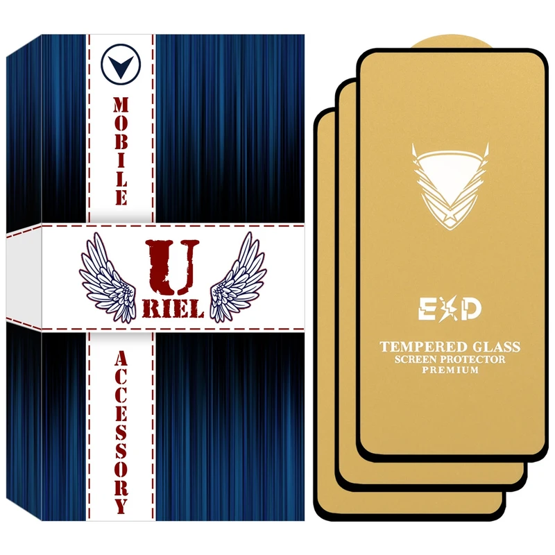 محافظ صفحه نمایش شیشه ای یوریل مدل OG Gold مناسب برای گوشی موبایل شیائومی Mi 10T 5G بسته سه عددی