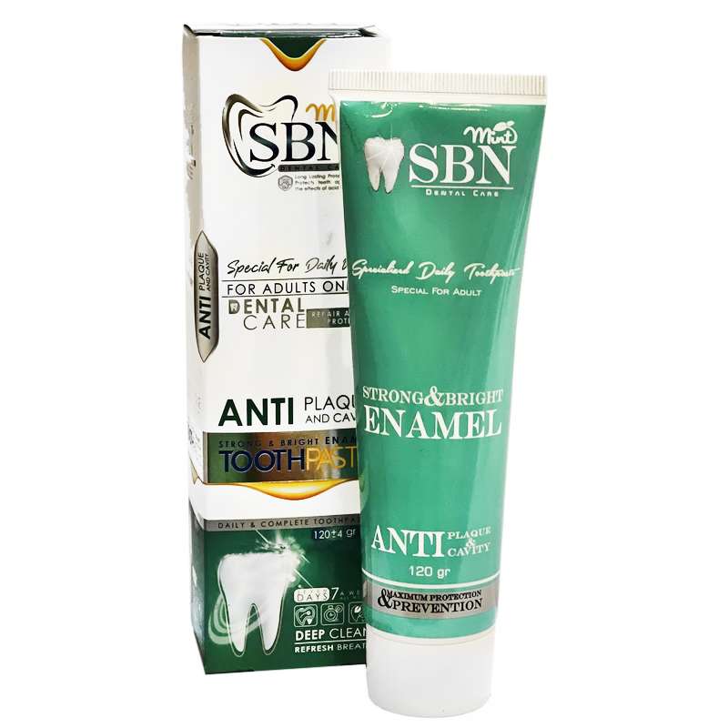 خمیر دندان اس بی ان مدل ANTI PLAQUE وزن 120 گرم خمیر دندان اس بی ان مدل ANTI PLAQUE وزن 120 گرم