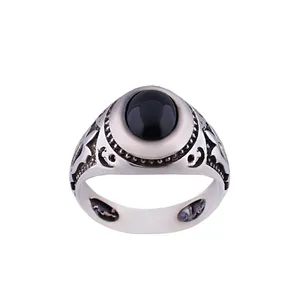 انگشتر نقره مردانه مدل عقیق کد MR0053