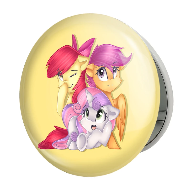 آینه جیبی خندالو طرح اسب پونی مدل تاشو کد 24849 