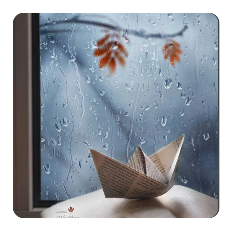  مگنت طرح قایق کاغذی و پنجره بارانی کد wmg758