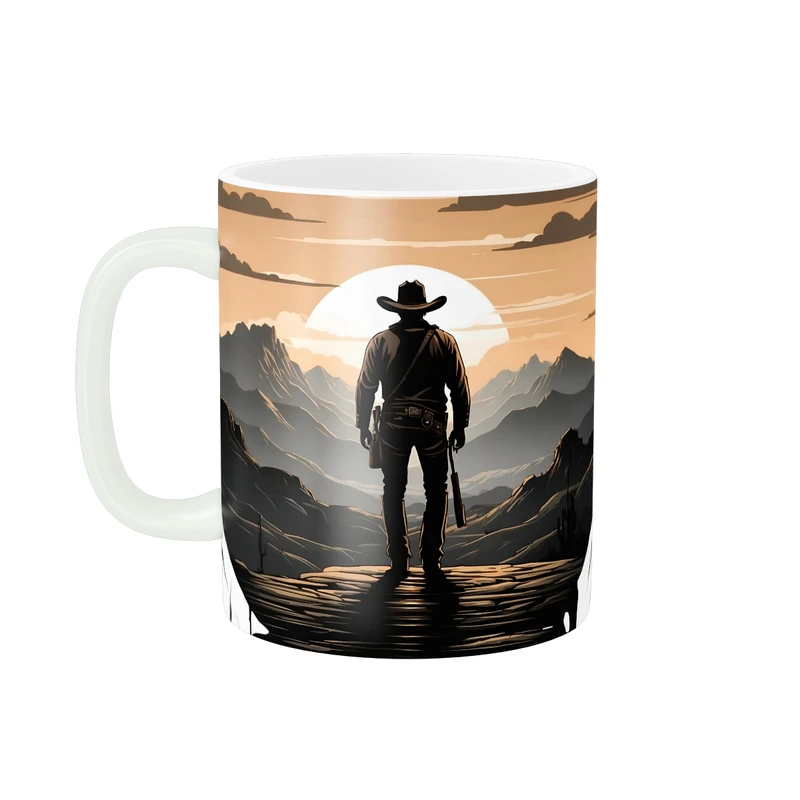 ماگ پاد آفرین طرح کابوی مدل گاوچران کد  1567