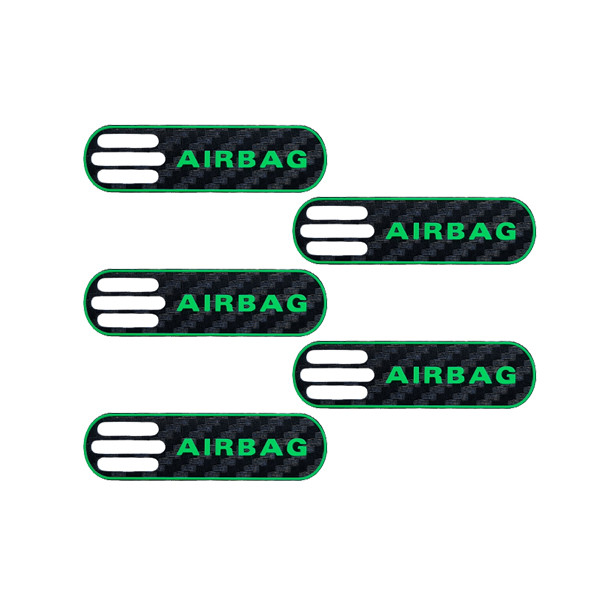 برچسب خودرو طرح ایربگ کد 10806G مناسب برای پژو 206 بسته 5 عددی