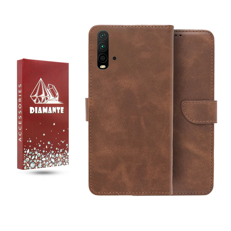 کیف کلاسوری دیامانته مدل چرم مناسب برای گوشی موبایل شیائومی Redmi 9T