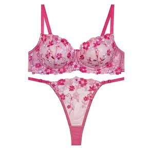 ست شورت و سوتین زنانه مدل گل راینا کد 10076ji