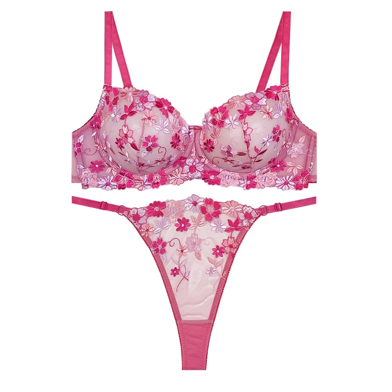 ست شورت و سوتین زنانه مدل گل راینا کد 10076ji