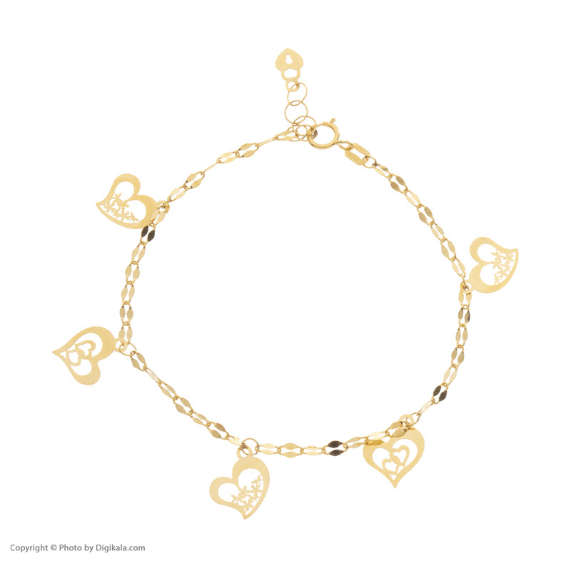 دستبند طلا 18 عیار زنانه مایا ماهک مدل MB1206