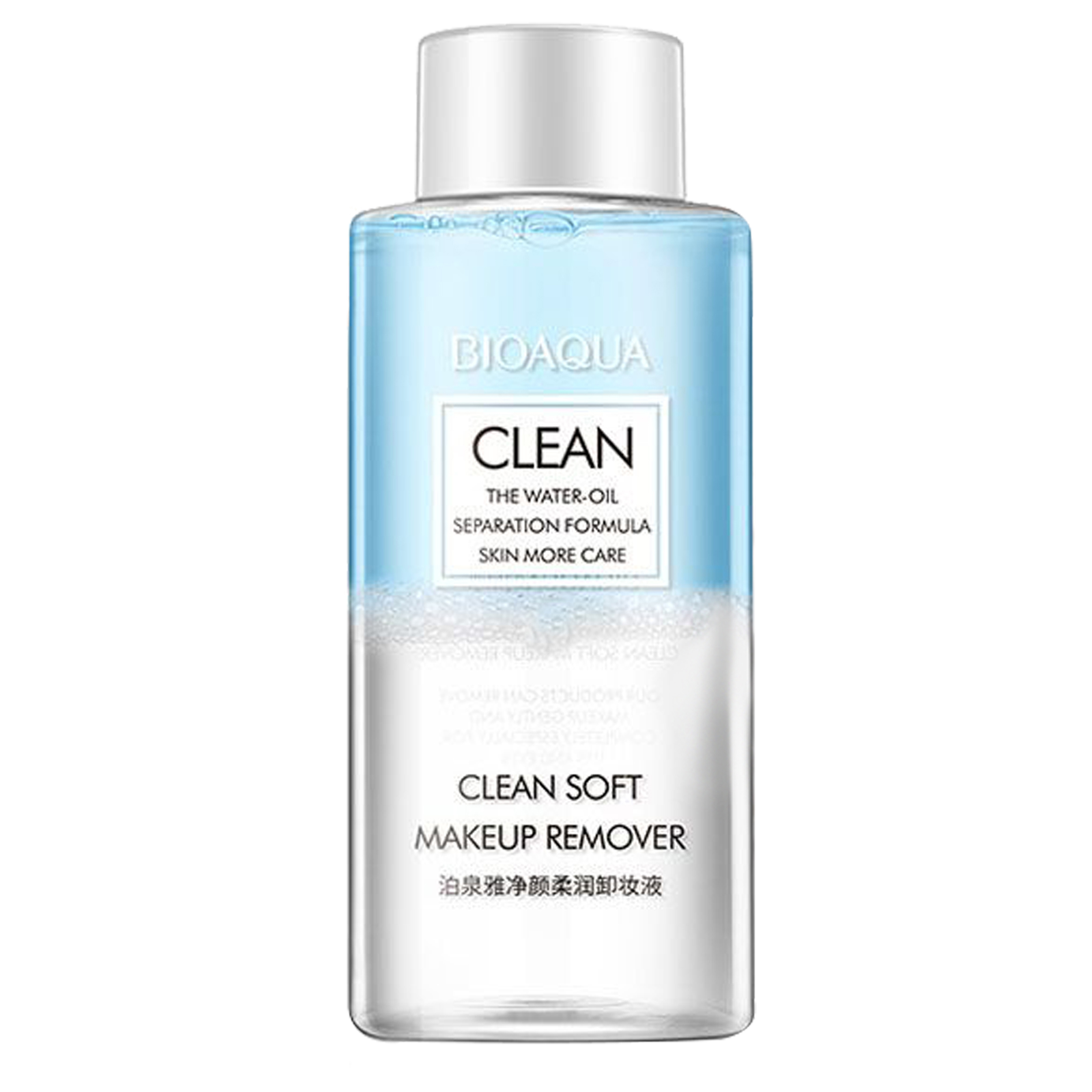 محلول پاک کننده آرایش بایو آکوا مدل CLEAN SOFT حجم 150 میلی لیتر