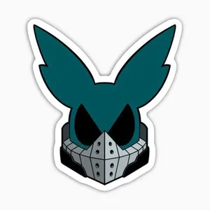 استیکر لپ تاپ و موبایل بووم طرح انیمه My Hero Academy مدل Midoria Izuku Mask کد JD28 