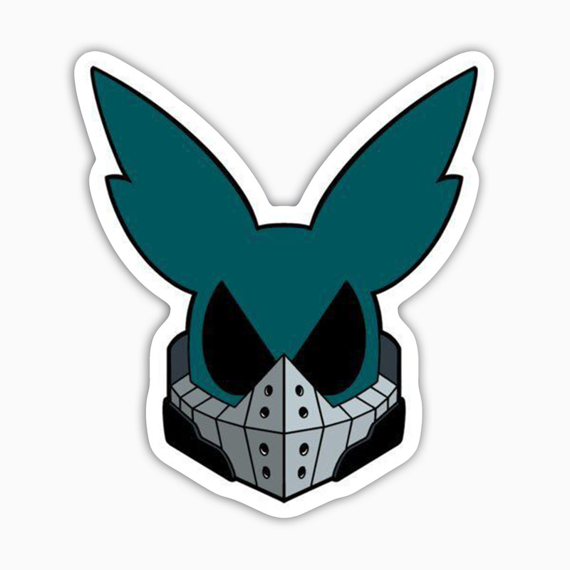 استیکر لپ تاپ و موبایل بووم طرح انیمه My Hero Academy مدل Midoria Izuku Mask کد JD28 