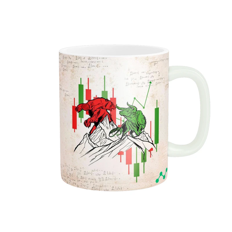 ماگ پادآفرین مدل ترید بورس بازارمالی تریدر کد p2914