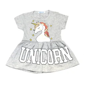 پیراهن دخترانه مدل یونیکورن DLNR5