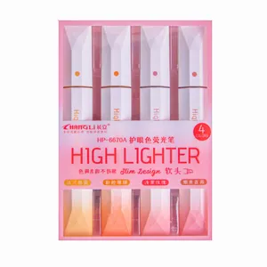 ماژیک علامت گذار مدل پاستلی بسته 4 عددی