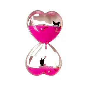 ساعت شنی 3 دقیقه‌ای مدل قلبی عروسک کرومی