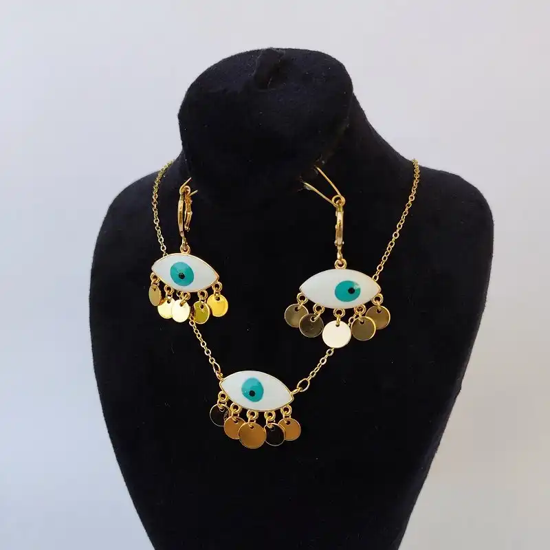 نیم ست زنانه مدل چشم نظر - Brn034