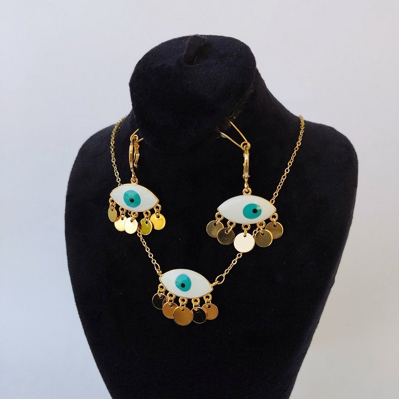 نیم ست زنانه مدل چشم نظر - Brn034