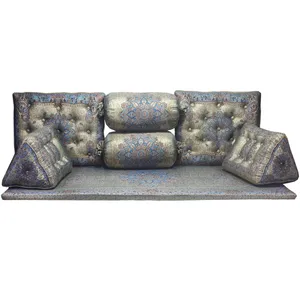   ست 7تکه پشتی ترمه طرح اطلس کد 57