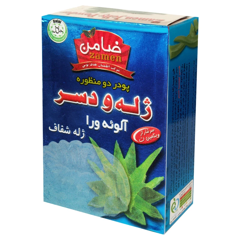 پودر ژله و دسر آلوئه ورا ضامن-100گرم