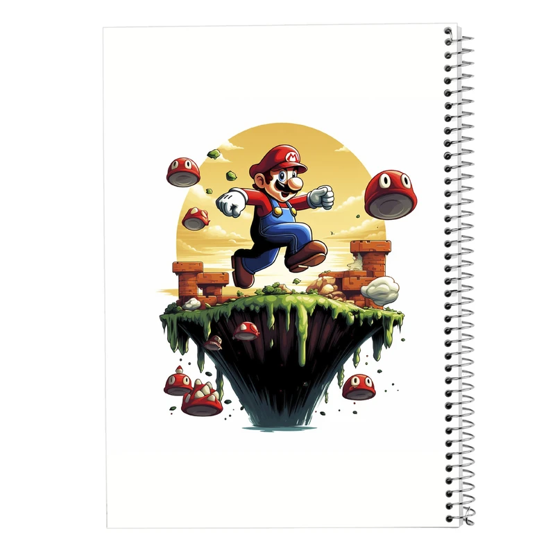 دفتر نت موسیقی 50 برگ مدوپد مدل super mario کد DF2950