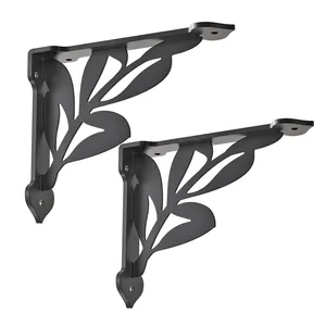 پایه نگهدارنده طبقه دیواری مدل Leaf بسته 2 عددی