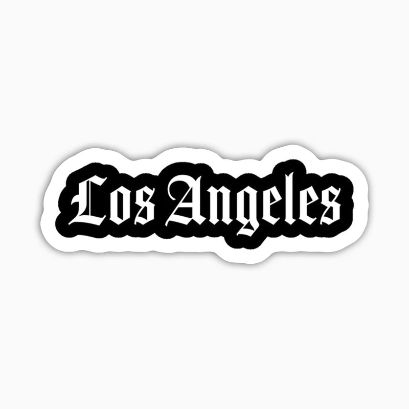 استیکر لپ تاپ بووم طرح نوشته مدل Los Angeles کد JC09