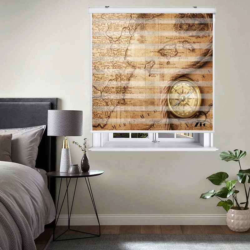 پرده زبرا زیو کد C2026 سایز 150x150 سانتی متر