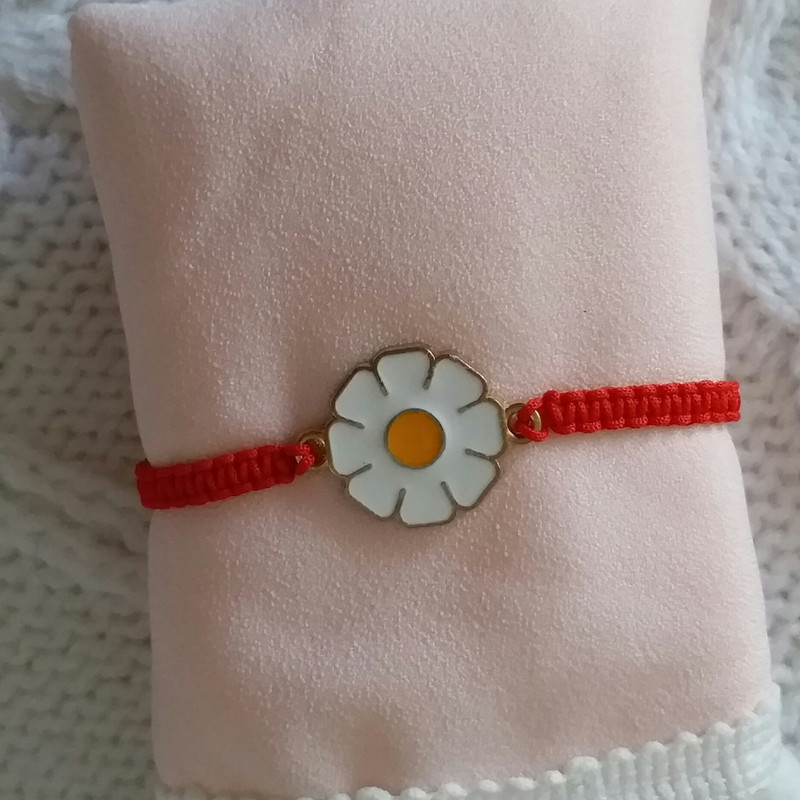 دستبند دخترانه مدل گل بابونه NA125