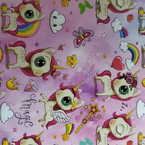 کاغذ کادو مدل یونیکرن بسته 10 عددی