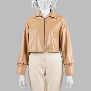 کت چرم زنانه مدل 2030700