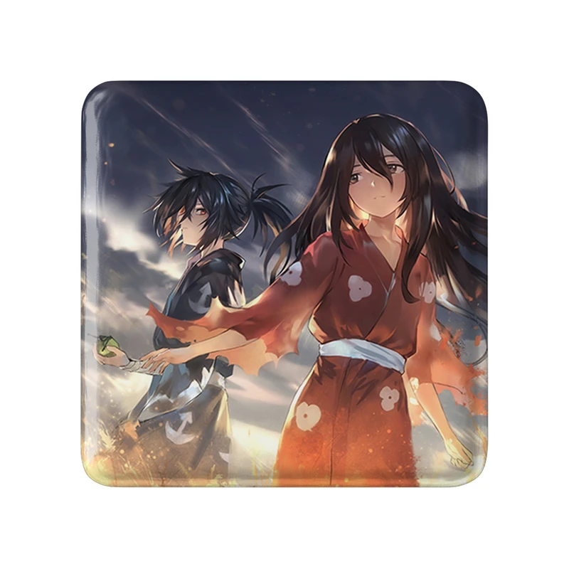 مگنت خندالو طرح هیاکیمارو و میو انیمه دورورو مدل مربعی کد 33582