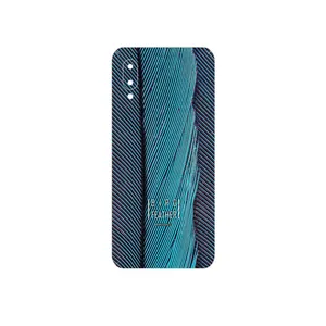MAHOOT Turquoise feathers Cover Sticker for Samsung Galaxy M02