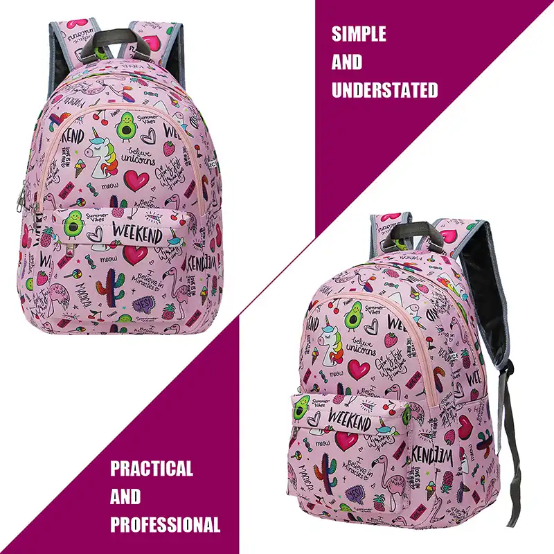 کوله پشتی مدل  ERF-3698 به همراه جامدادی