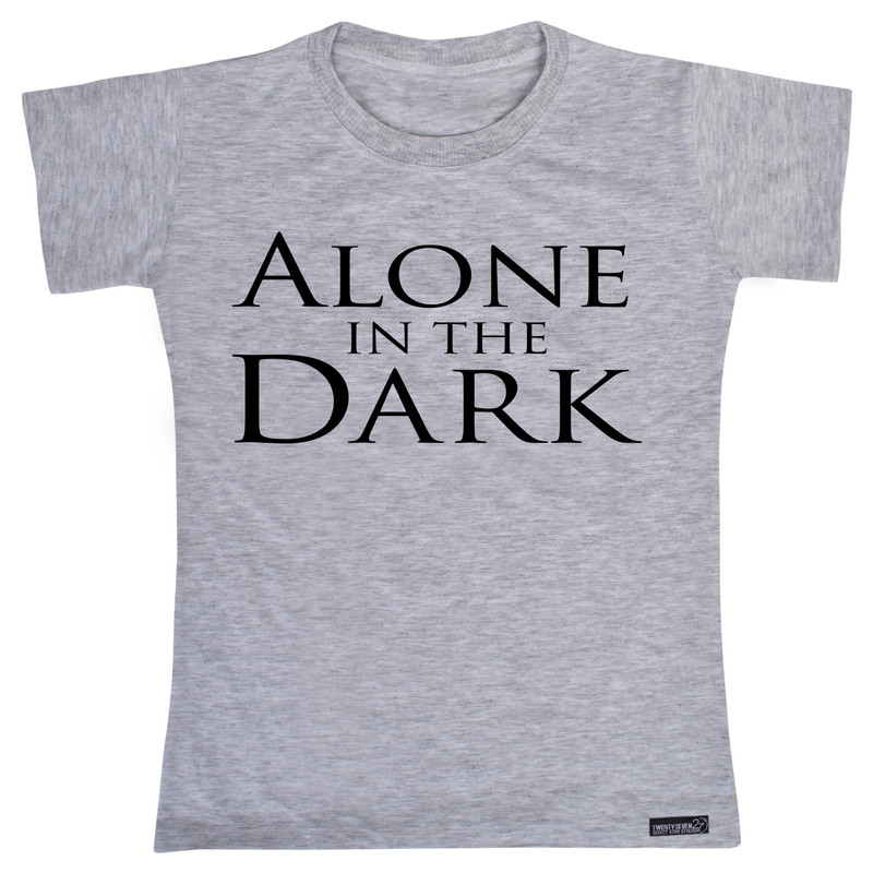 تی شرت آستین کوتاه دخترانه 27 مدل Alone in the Dark کد MH86