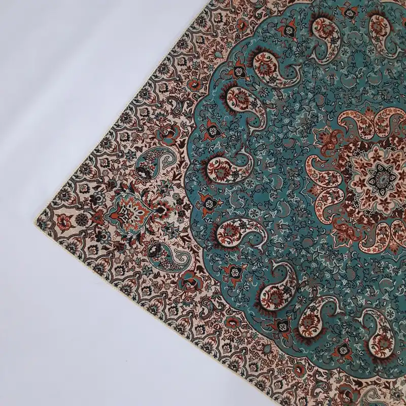 رومیزی ترمه مدل مربع طرح نسترن