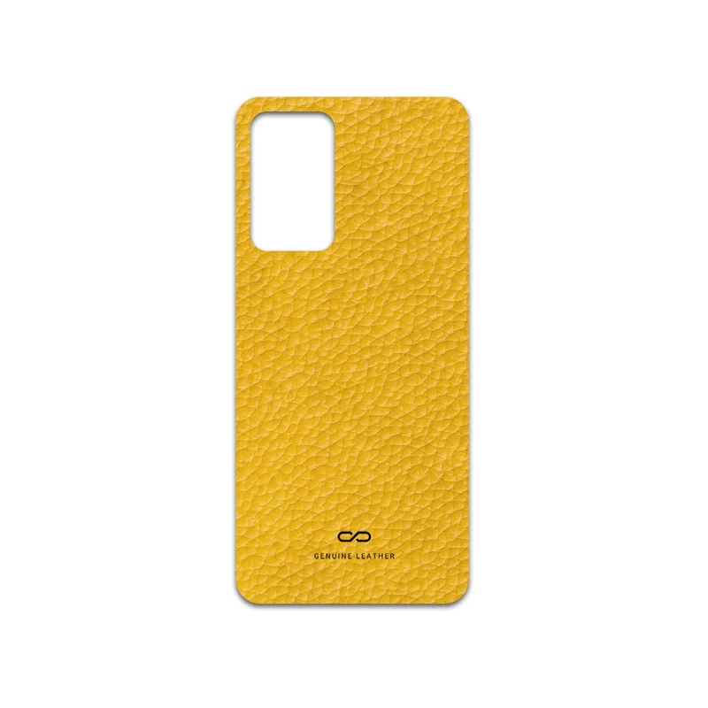 برچسب پوششی ماهوت مدل Mustard-Leather مناسب برای گوشی موبایل شیائومی Redmi Note 11 Pro Plus 5G